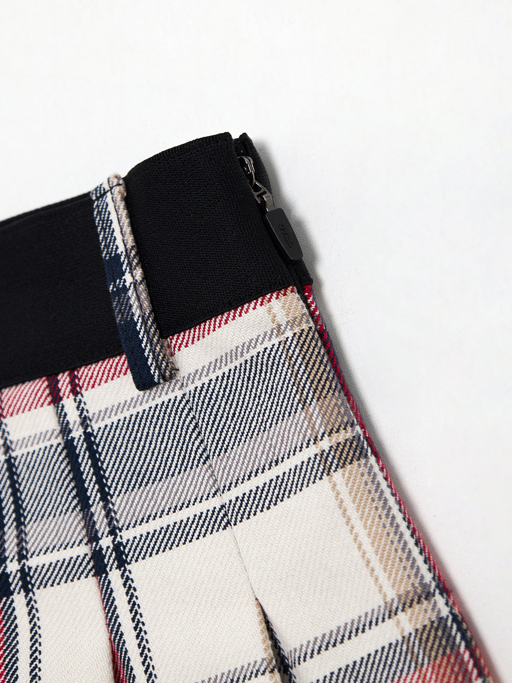 ユタ ブリティッシュインディゴチェックプリーツスカート