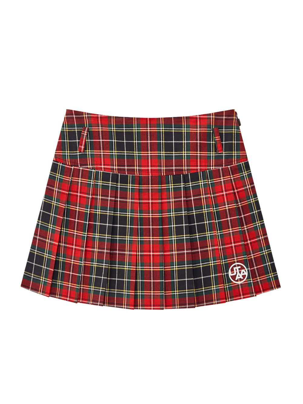 ユタ スコットロイヤルチェックプリーツスカート