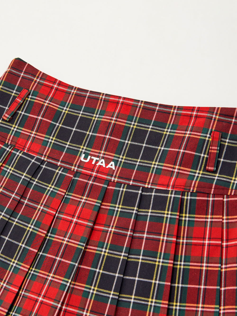 ユタ スコットロイヤルチェックプリーツスカート