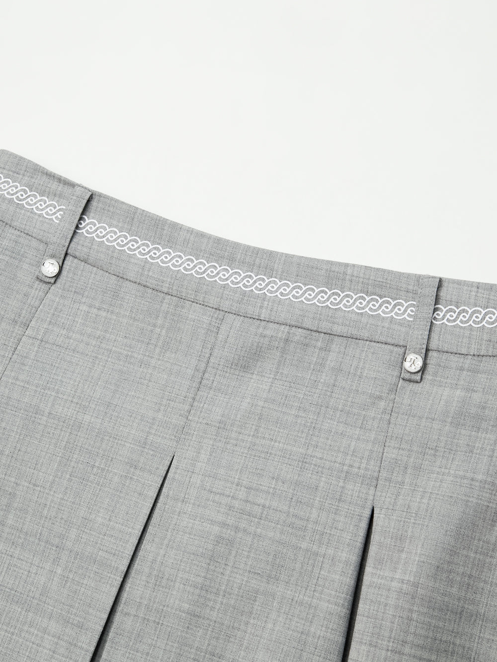 ユタ チャレンジャーシルベリーボタンプリーツスカート