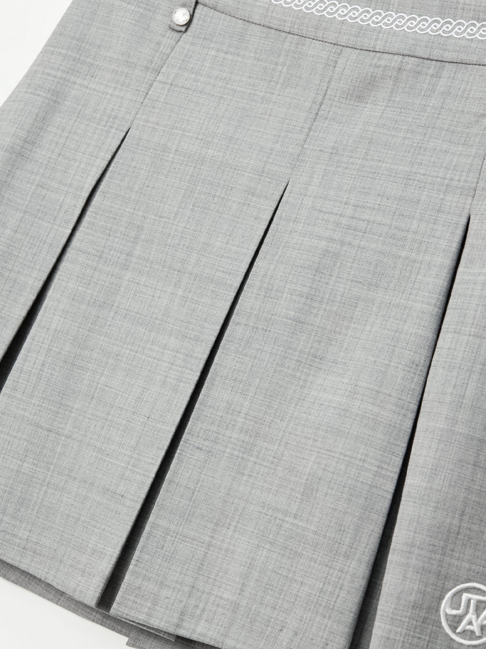 ユタ チャレンジャーシルベリーボタンプリーツスカート