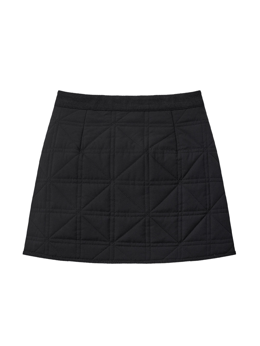 ユタキルティングスティッチダウンHラインスカート