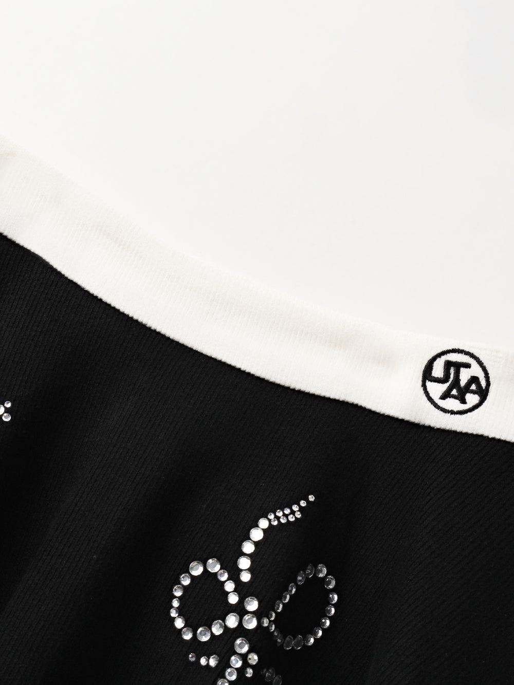 ユタ クリスタルリボンフレアニートスカート