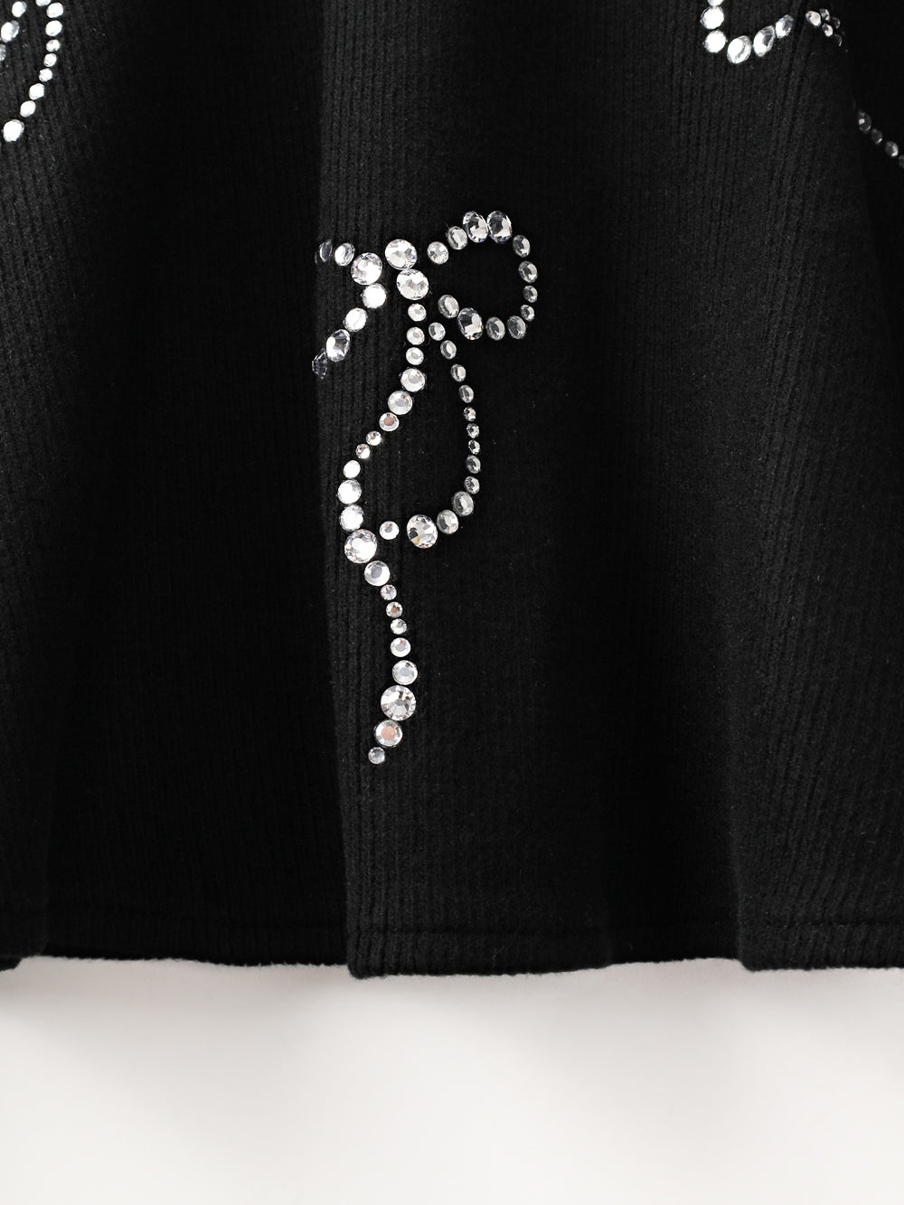 ユタ クリスタルリボンフレアニートスカート