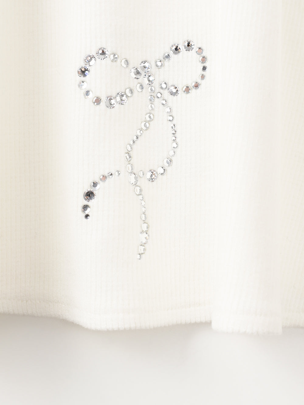 ユタ クリスタルリボンフレアニートスカート