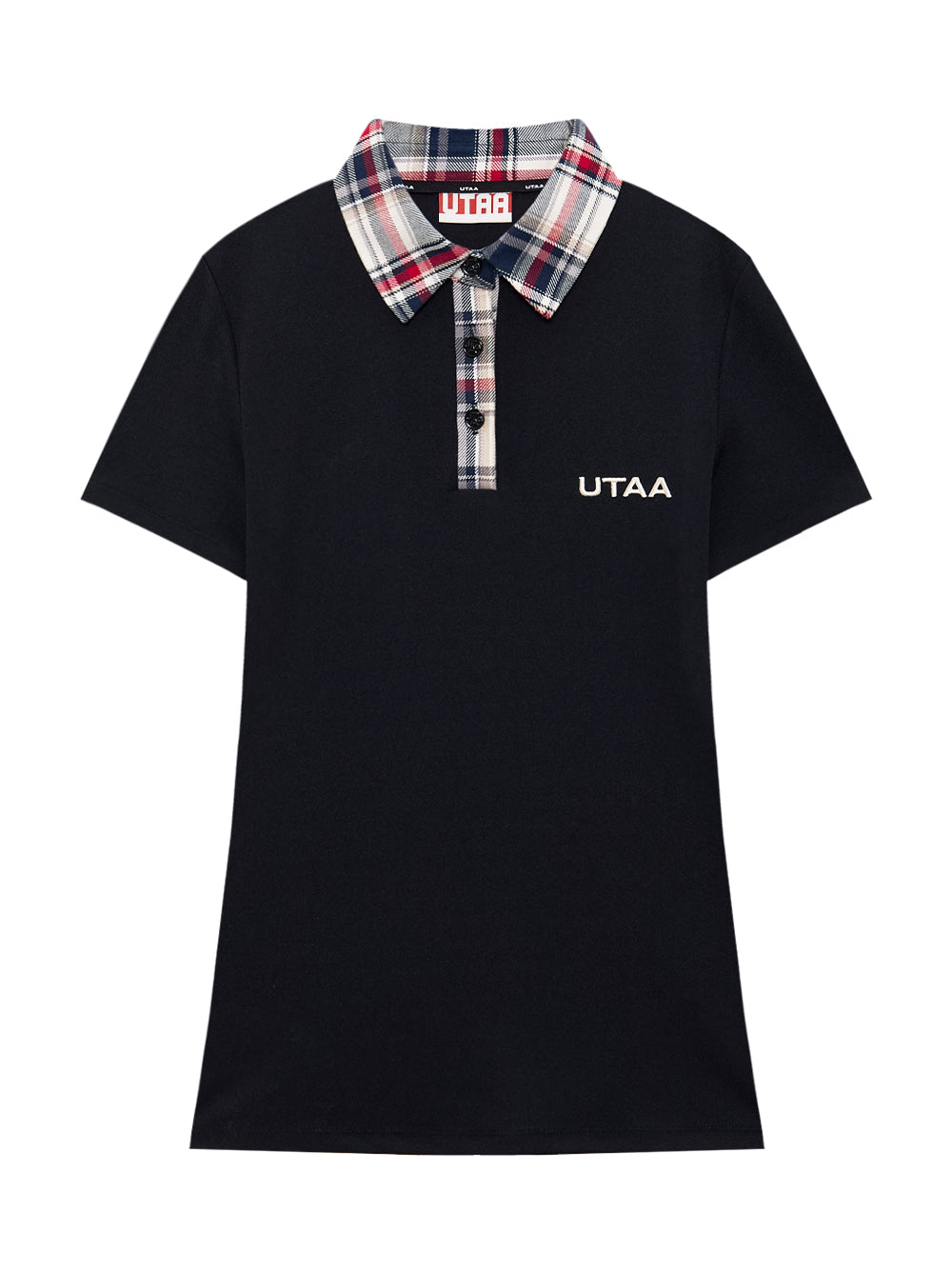 UTAA BritishインディゴチェックミックスPKTシャツ : Women's