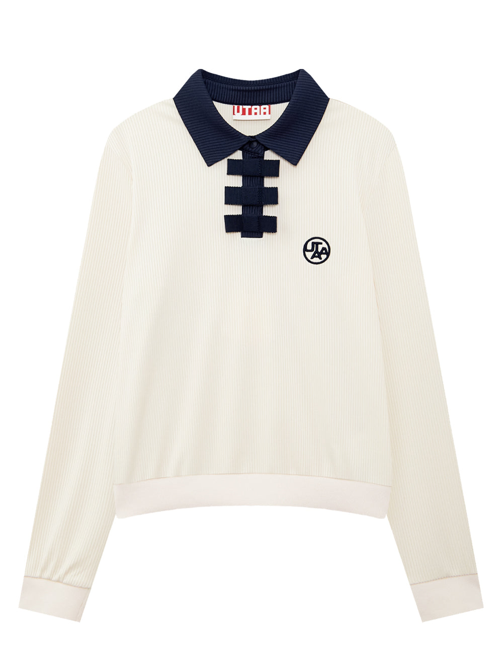 UTAA KashaカラーブロックリボンPKスリーブ : Women's