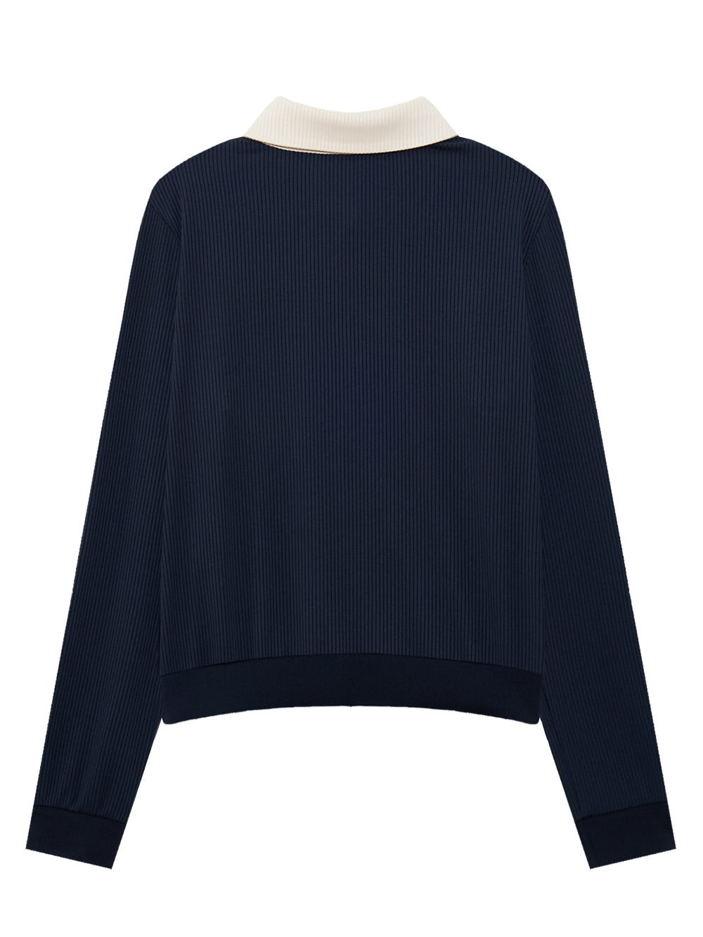 UTAA KashaカラーブロックリボンPKスリーブ ネイビー : Women's