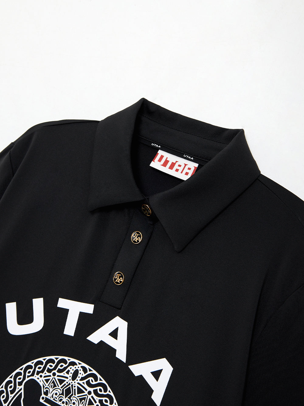 UTAA ハーフMoonリングパンサーPKスリーブ ブラック : Women's