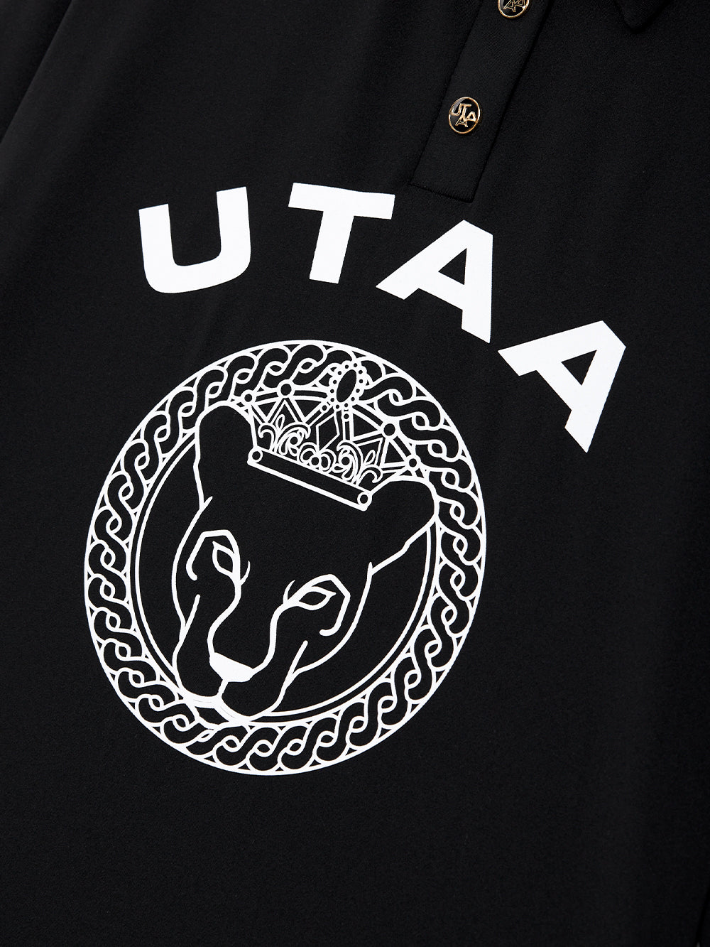 UTAA ハーフMoonリングパンサーPKスリーブ ブラック : Women's