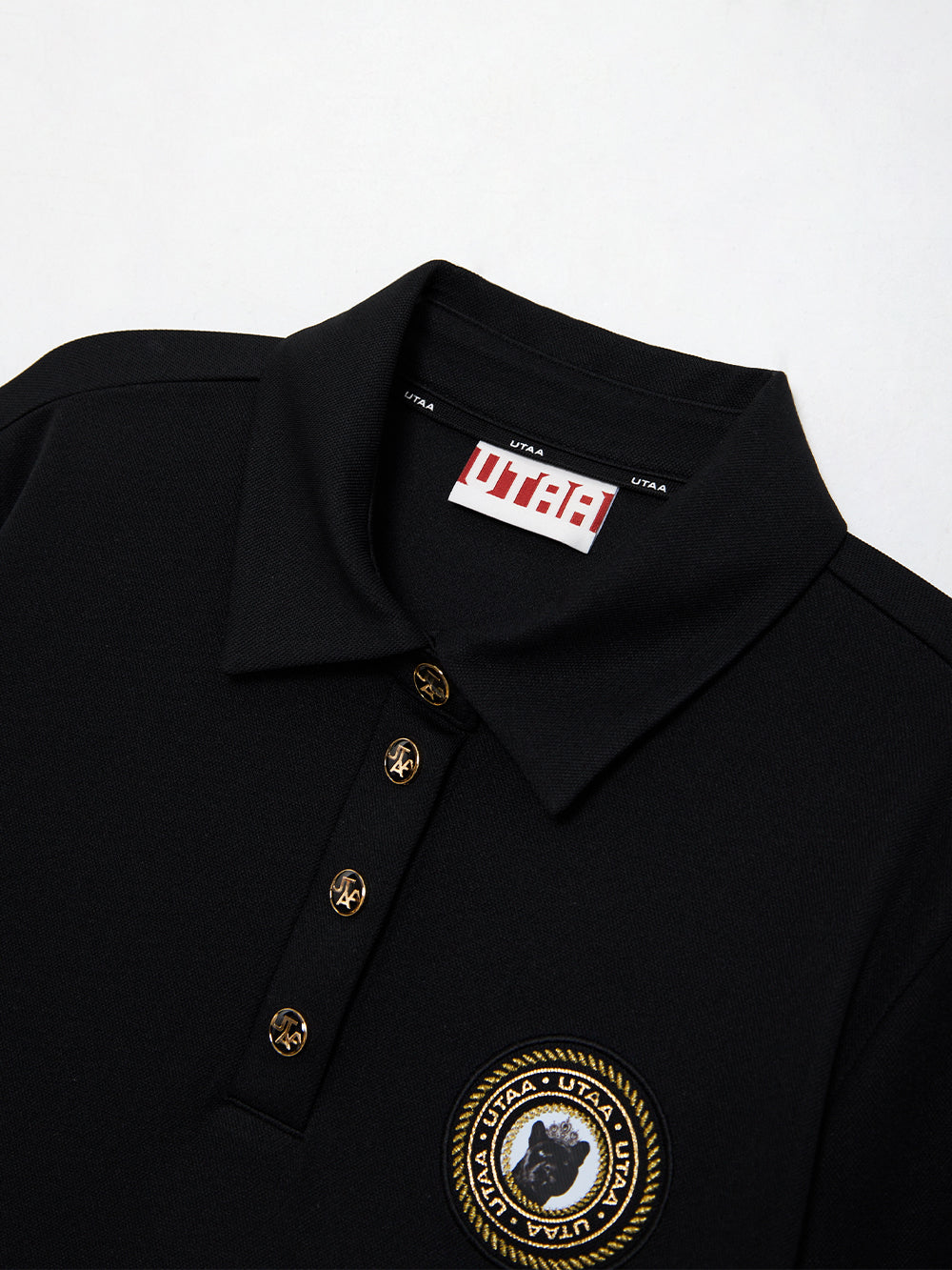 UTAA ギルトリングパンサーWappenPKスリーブ ブラック : Men's