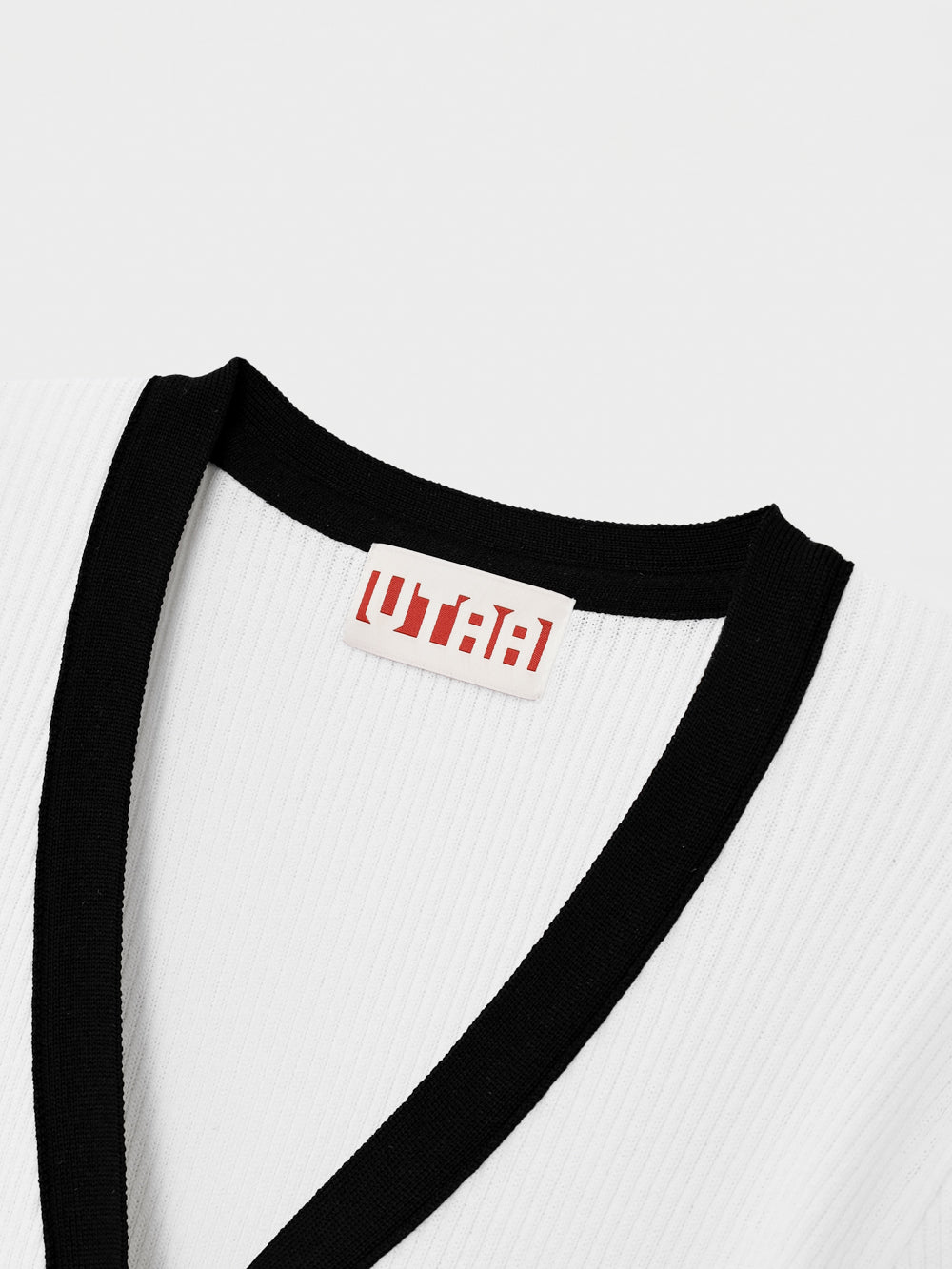 UTAA Slitリブニットカーディガン ホワイト : Women's