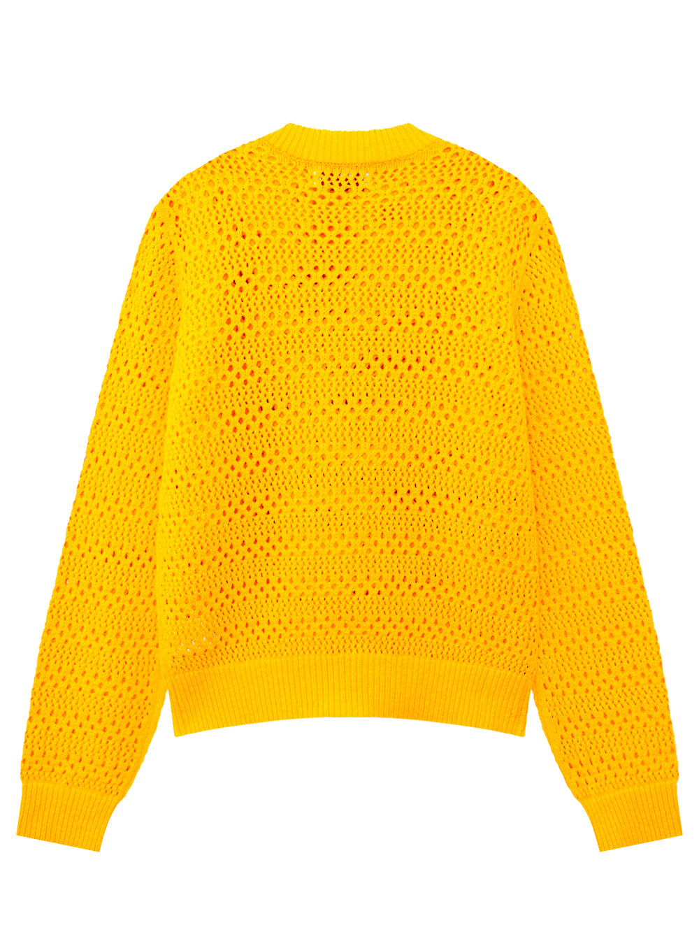 UTAA クロシェパンチングMotifニットカーディガン イエロー : Women's