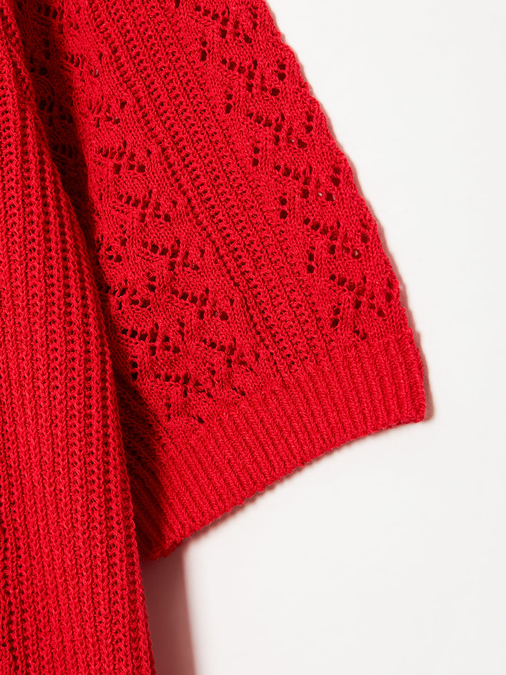 UTAA セーラーレースTrimmingScasiニット レッド : Women's