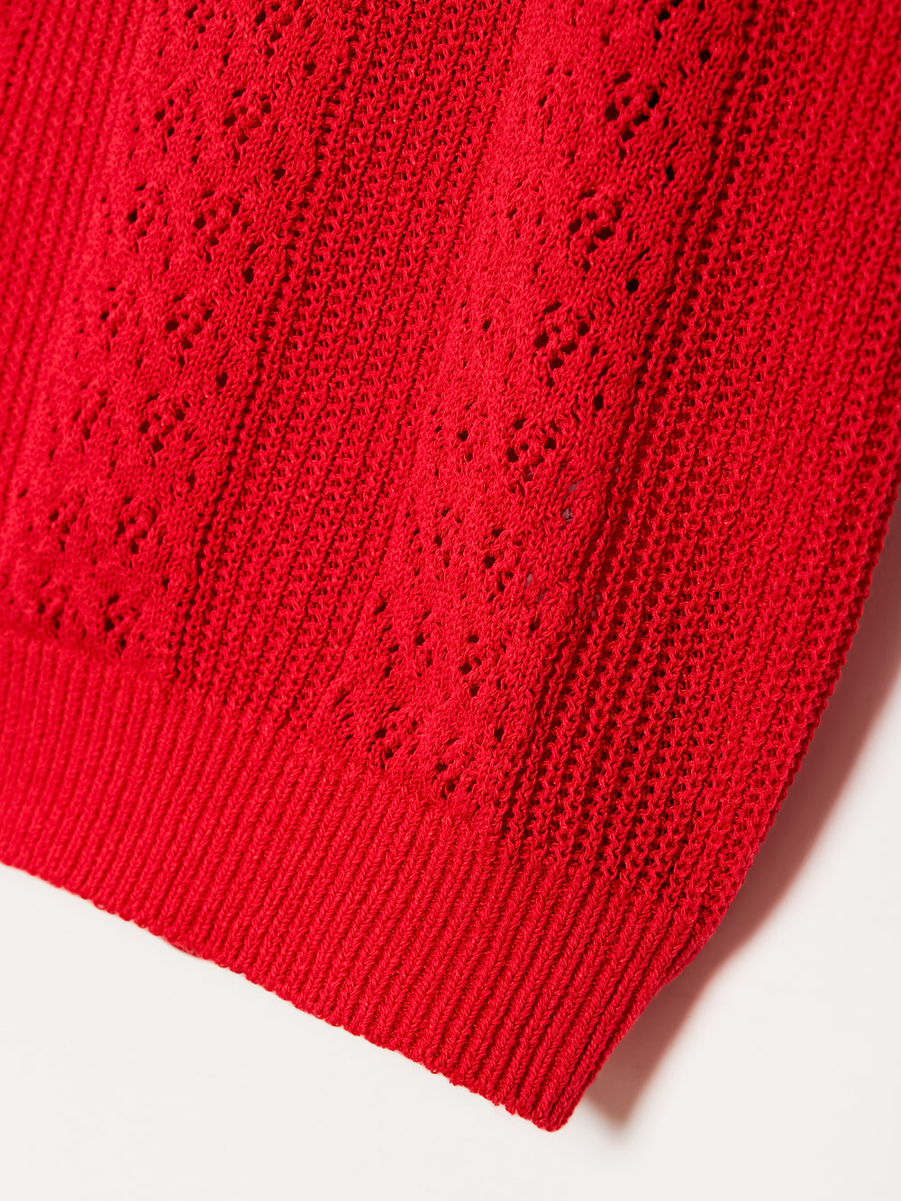 UTAA セーラーレースTrimmingScasiニット レッド : Women's