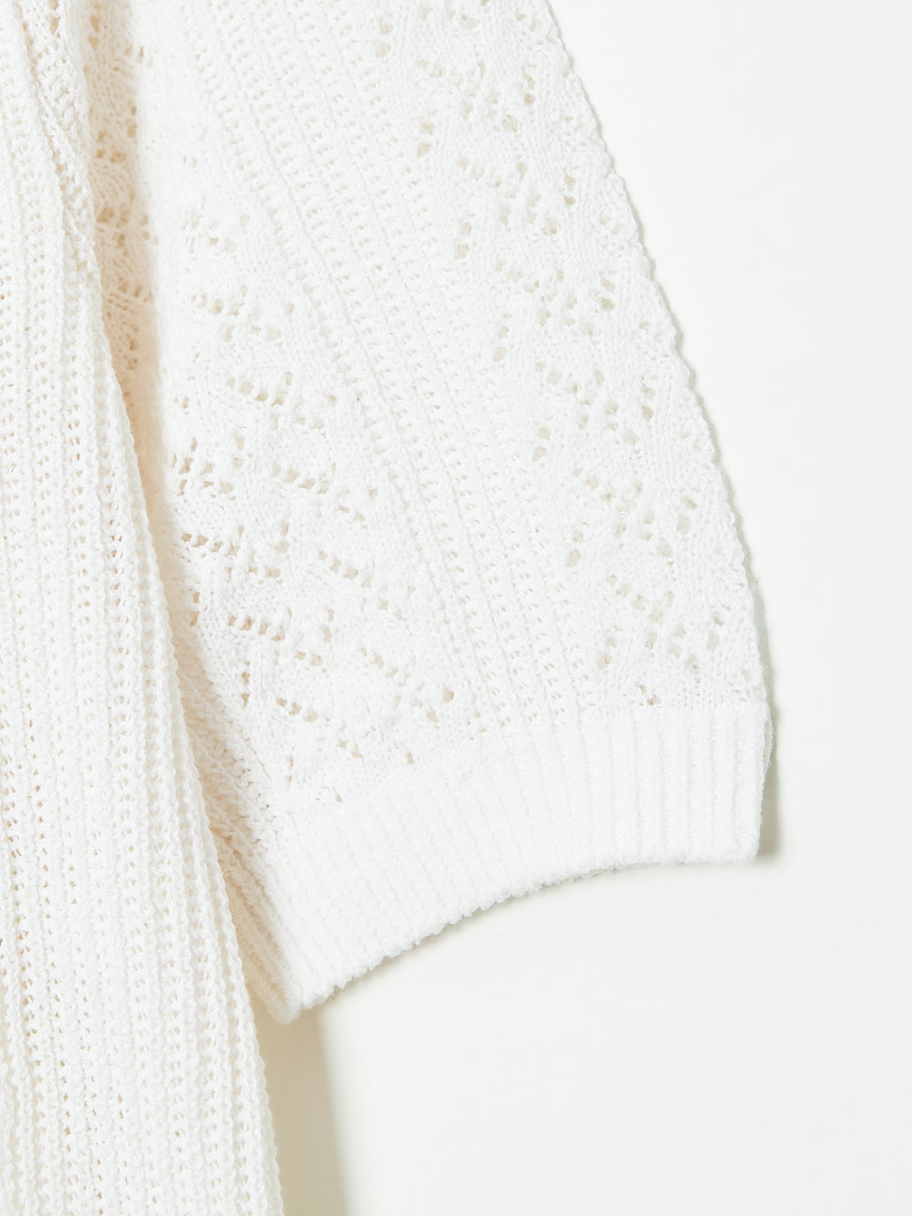 UTAA セーラーレースTrimmingScasiニット ホワイト : Women's