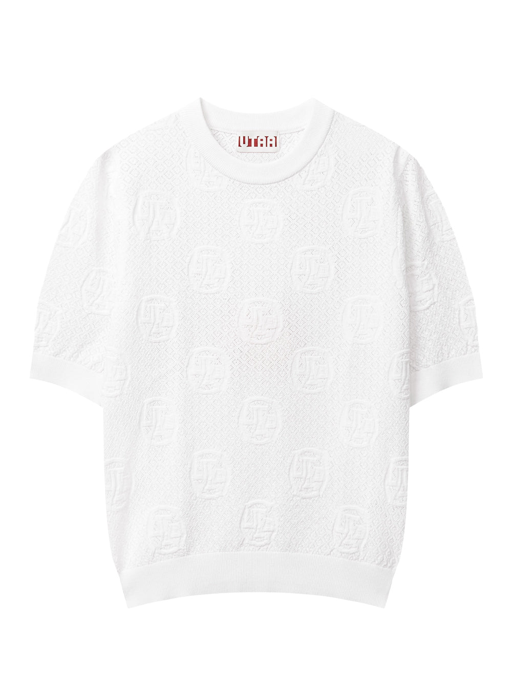 UTAA リングSplashNeonカラーScasiニット ホワイト : Women's