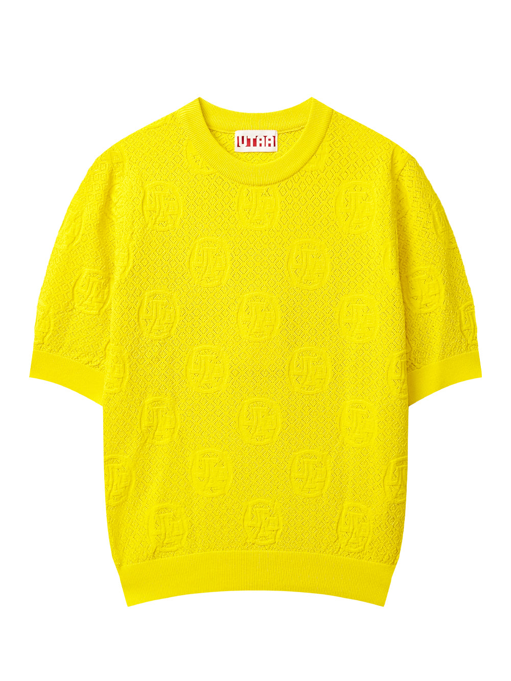 UTAA リングSplashNeonカラーScasiニット イエロー : Women's