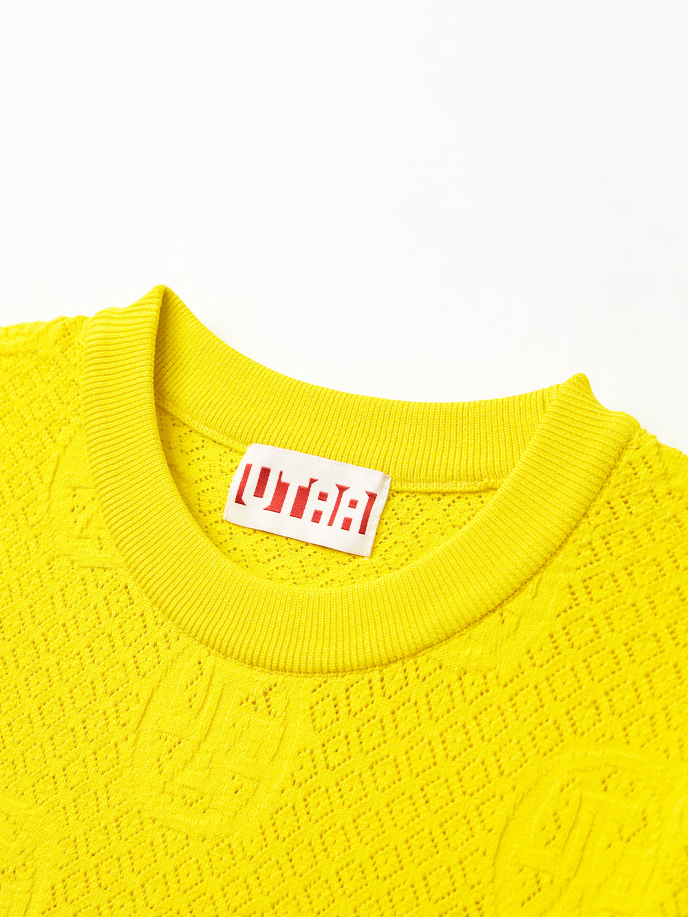 UTAA リングSplashNeonカラーScasiニット イエロー : Women's