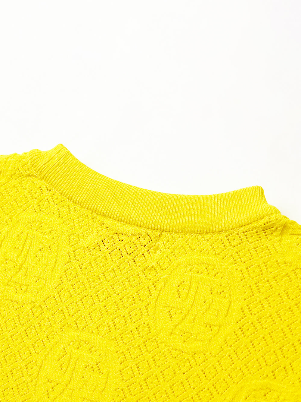 UTAA リングSplashNeonカラーScasiニット イエロー : Women's