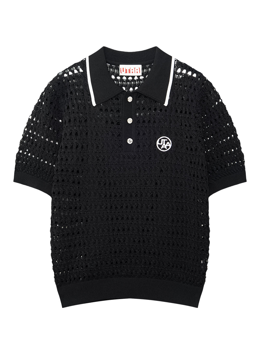 パンチングスカシ バインドカラーニット