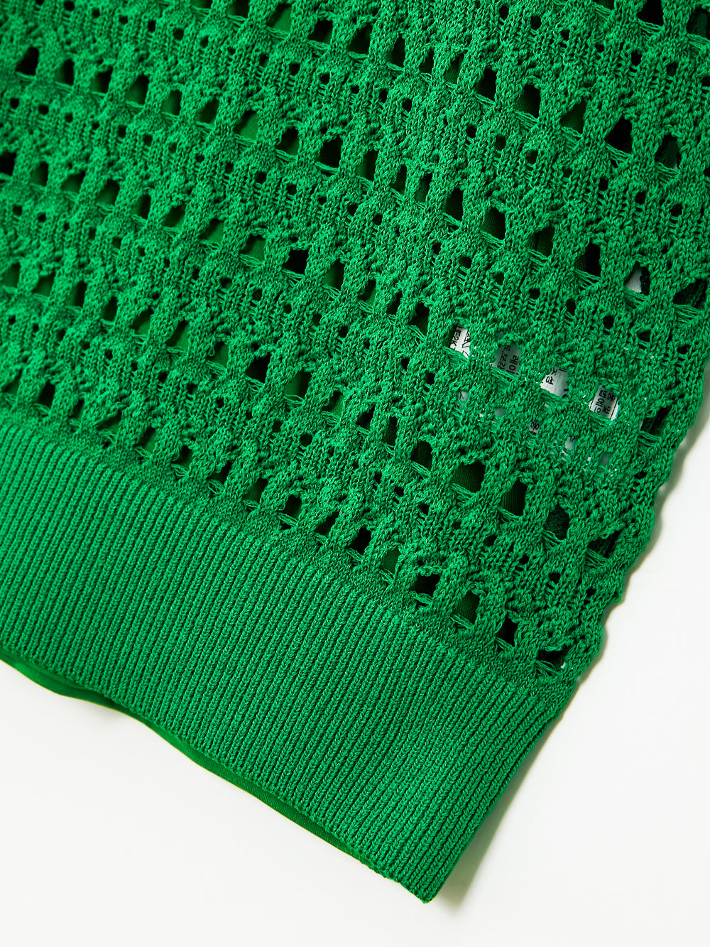 UTAA パンチングScasiBindCollarニット グリーン : Women's
