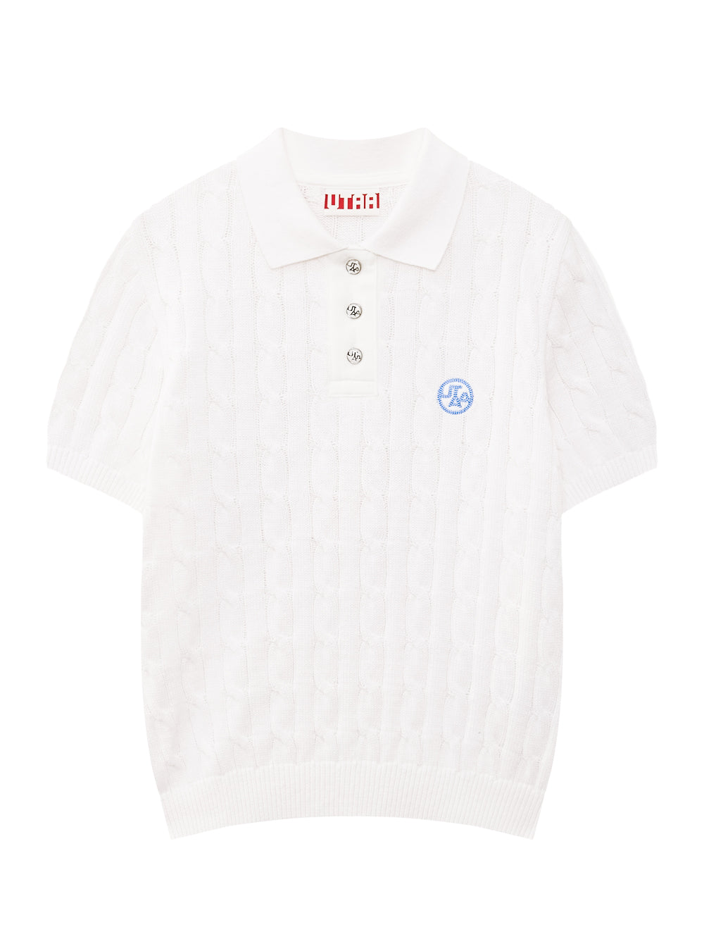 UTAA プルームボタンCollarケーブルニット : Women's