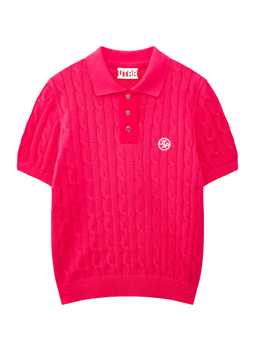 UTAA プルームボタンCollarケーブルニット : Women's