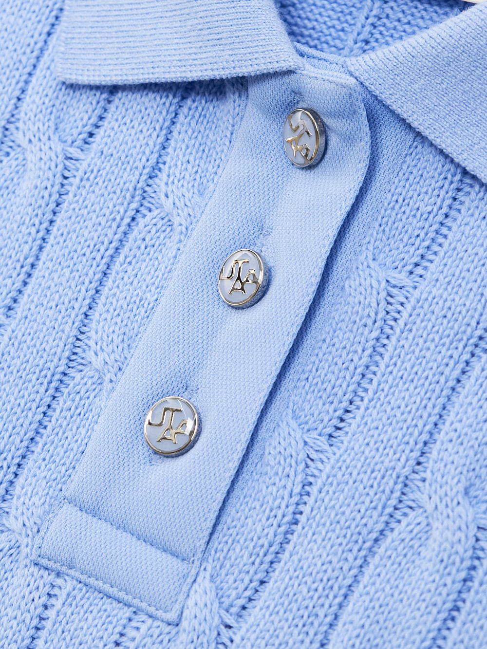 UTAA プルームボタンCollarケーブルニット : Women's