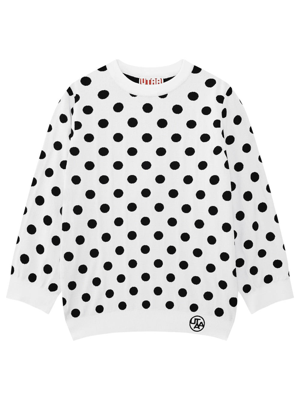 UTAA ドルチェクラシックThree-Quarterスリーブニット ホワイト : Women's