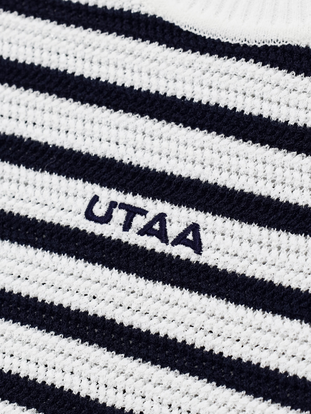 ユタ かぎ針編みスケール シルバーリー ノースリーブ ニット