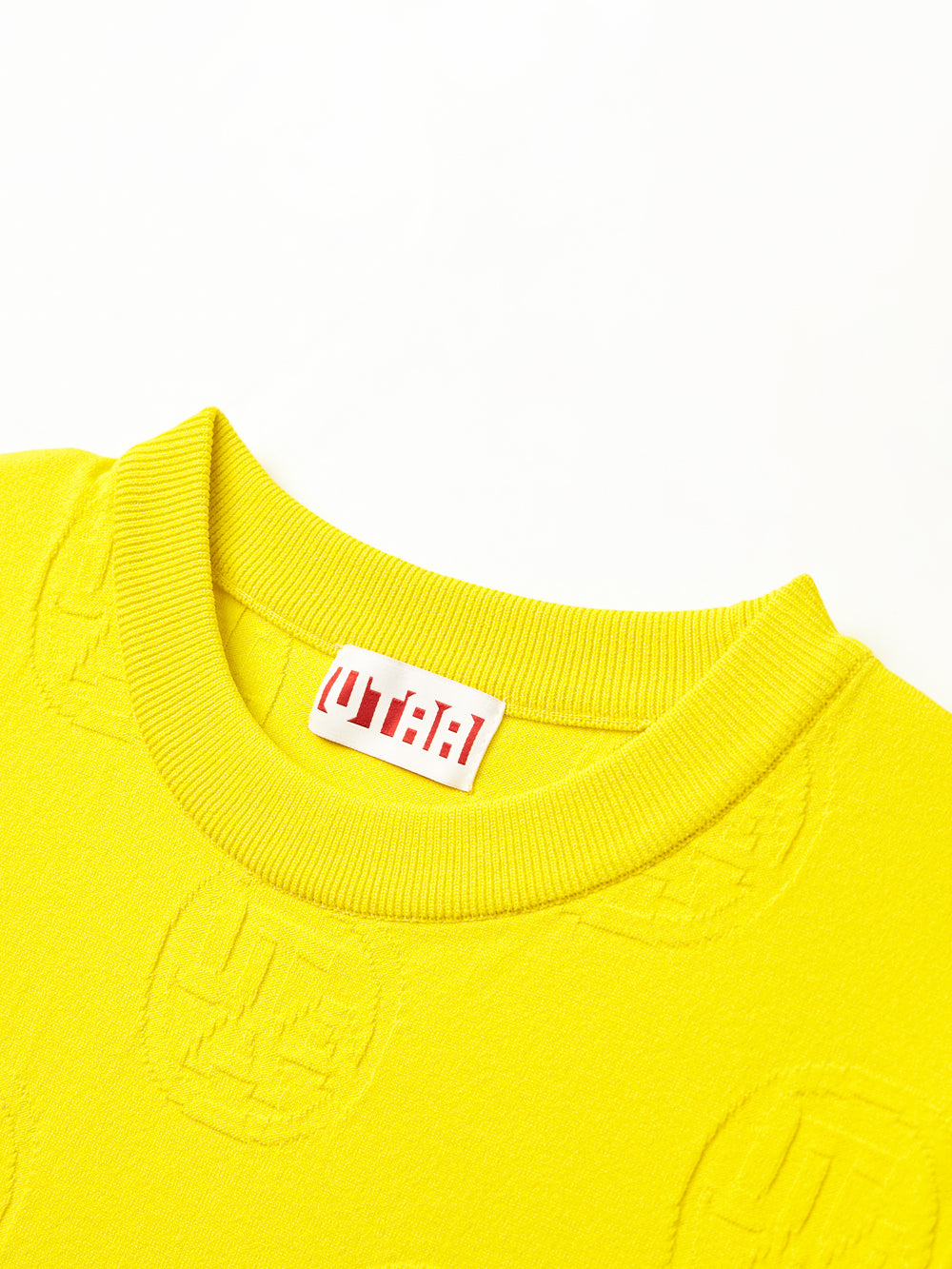 UTAA リングSplashNeonカラーニット イエロー : Men's