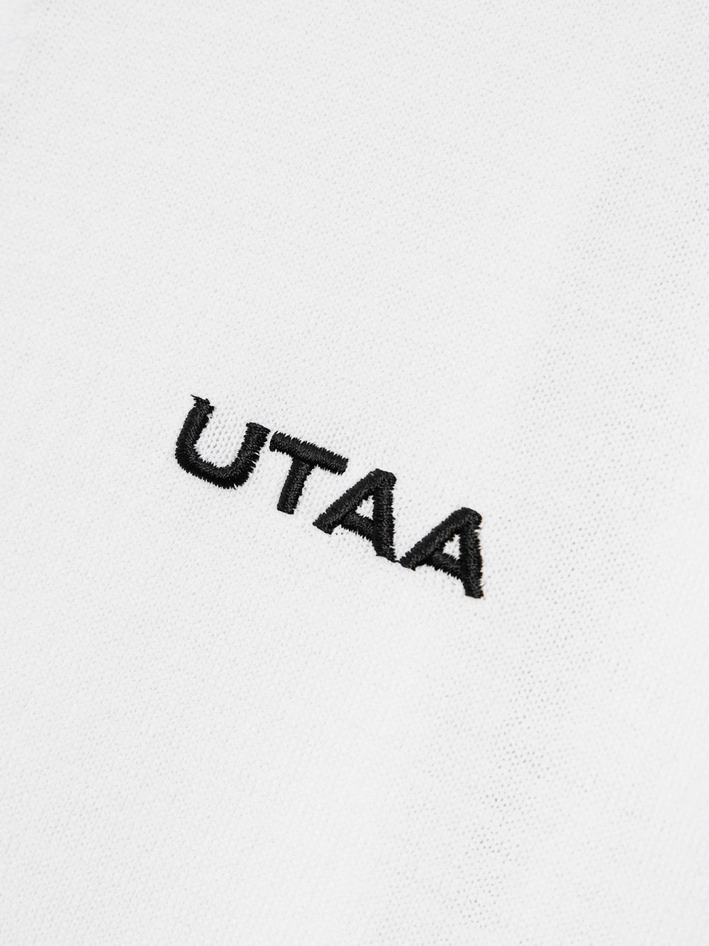 UTAA デュアルラインバックオープンワークPKニット ホワイト : Men's
