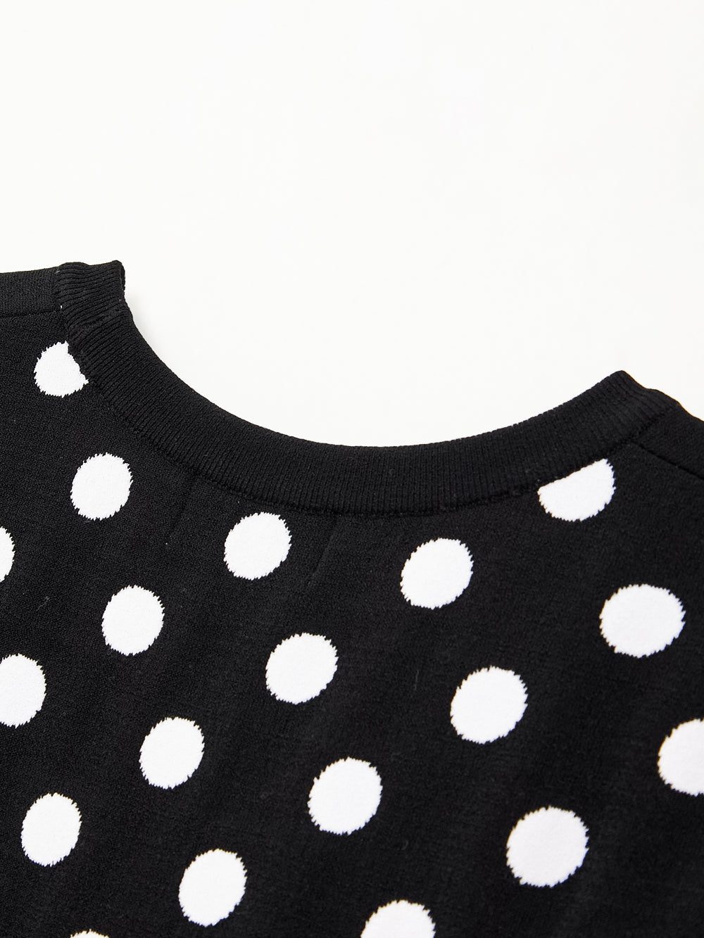 UTAA ドルチェクラシックドットスリーブレスニット ブラック : Women's