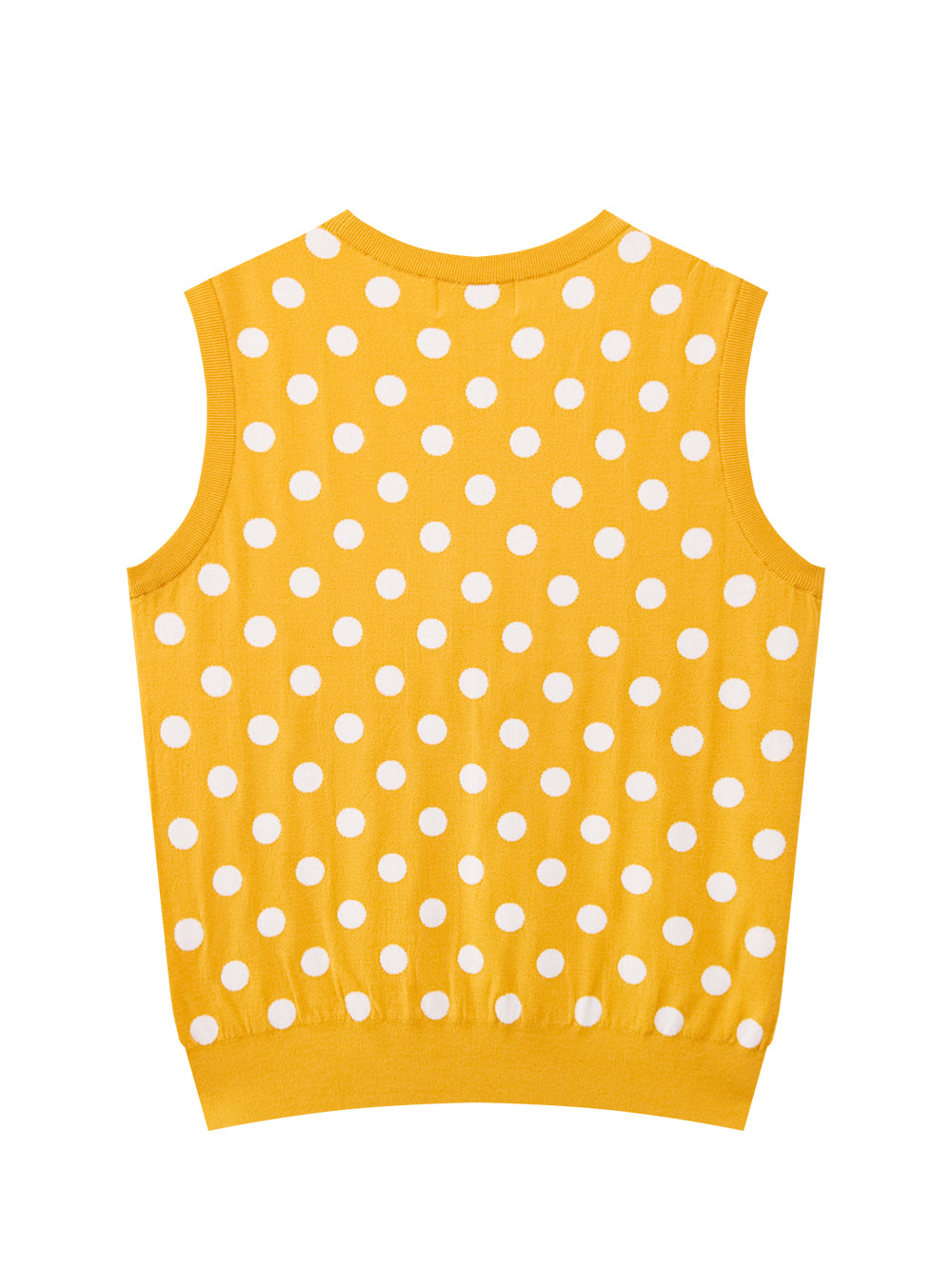 UTAA ドルチェクラシックドットスリーブレスニット イエロー : Women's