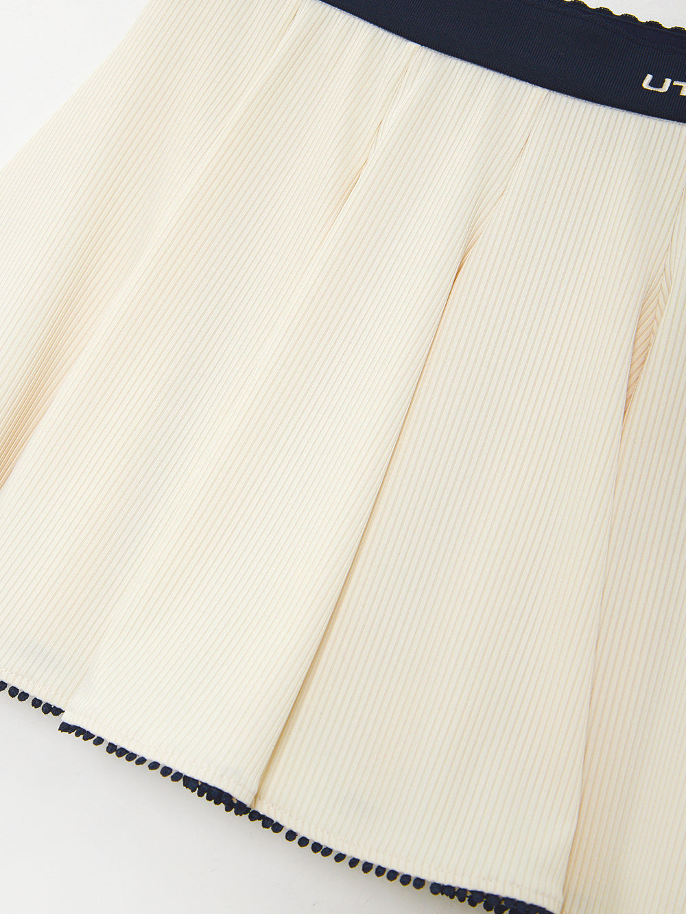 ユタ カシャカラーブロックフレアスカート