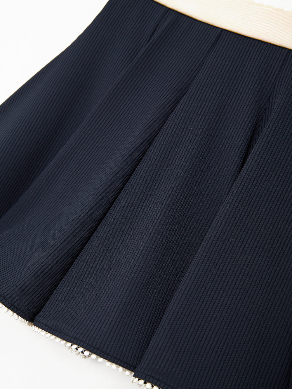 ユタ カシャカラーブロックフレアスカート