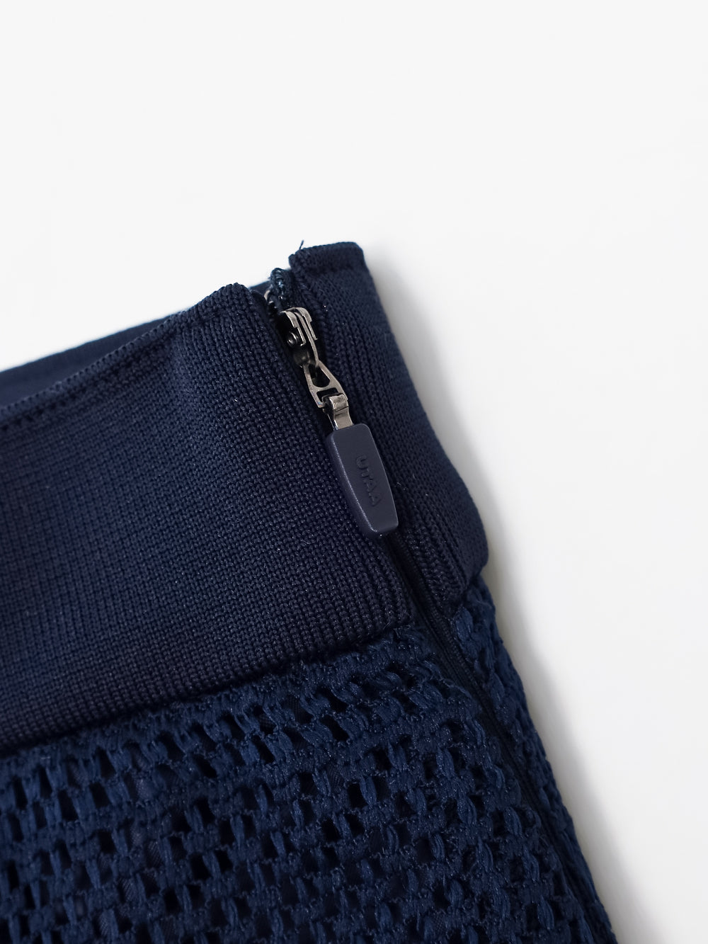 ユタ かぎ針編みパンチングレースフレアスカート