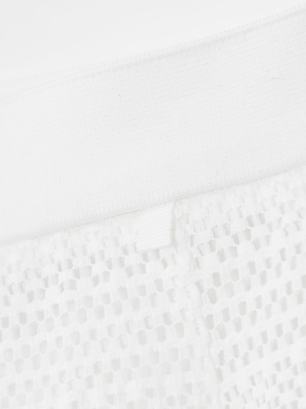 ユタ かぎ針編みパンチングレースフレアスカート