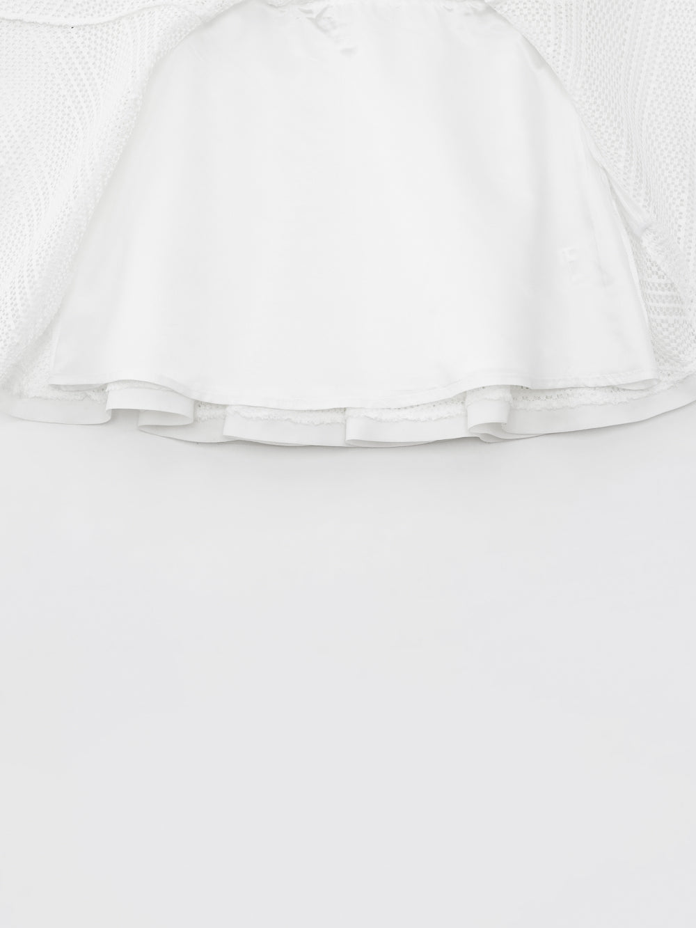 UTAA クロシェパンチングレースフレアスカート ホワイト : Women's