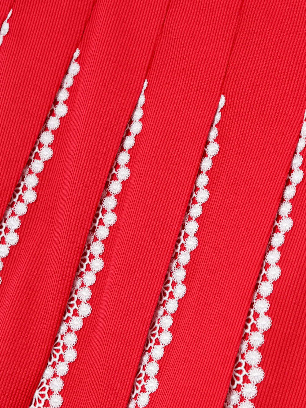 ユタ セーラーレーストリミングプリーツスカート