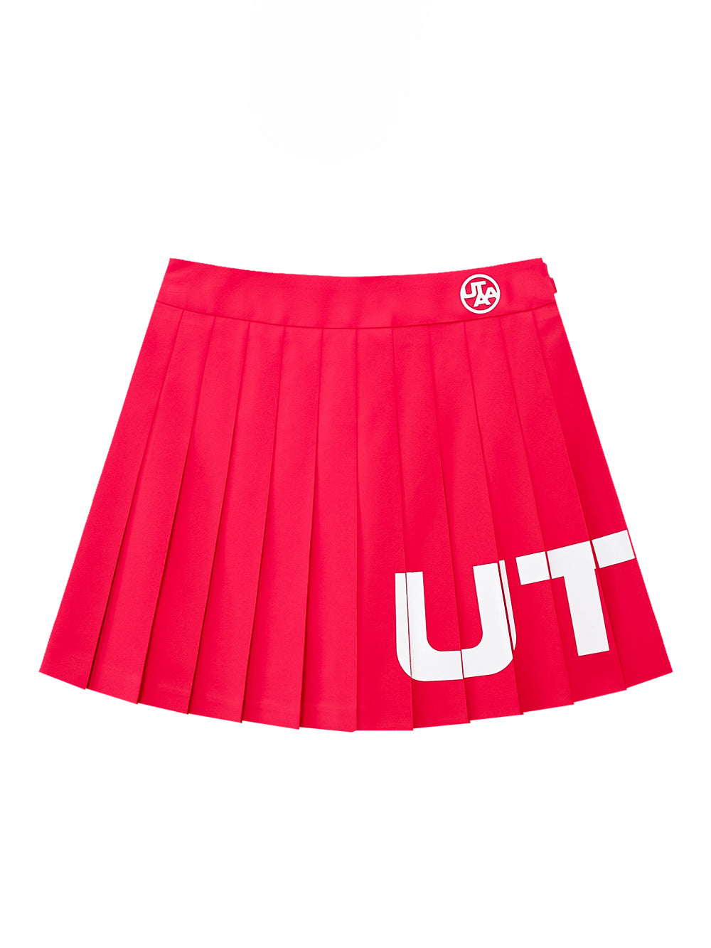 ユタ チェリッシュボールドロゴプリーツスカート