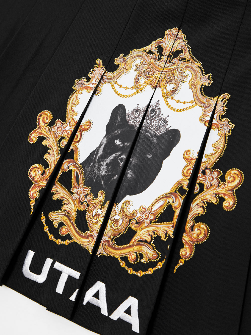 UTAA クラウンパンサーKingdomプリーツスカート ブラック : Women's