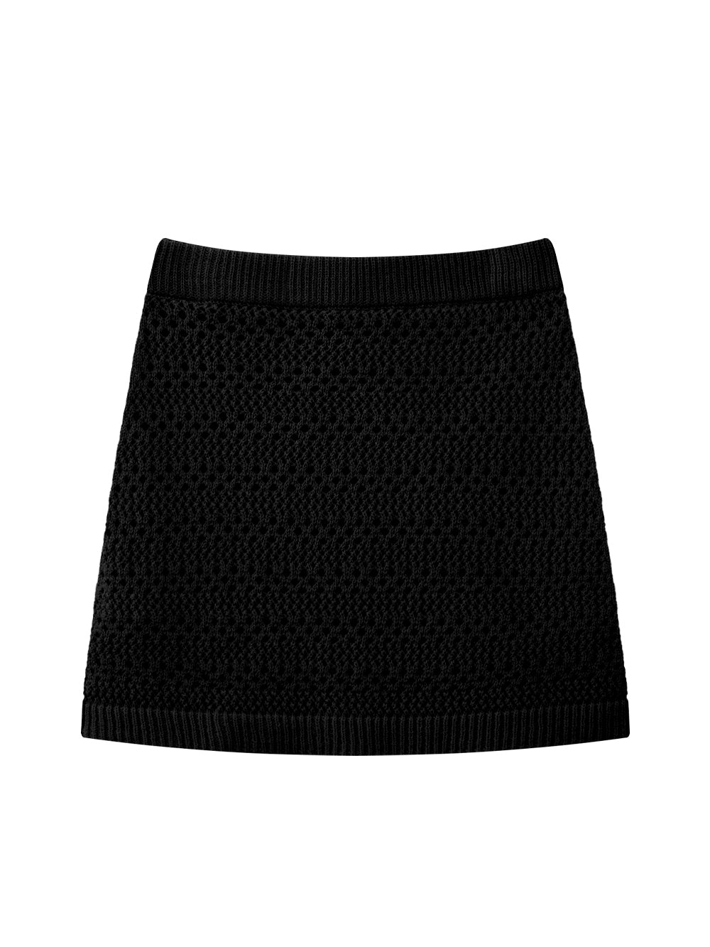 UTAA クロシェパンチングMotifニットH-Lineスカート : Women's