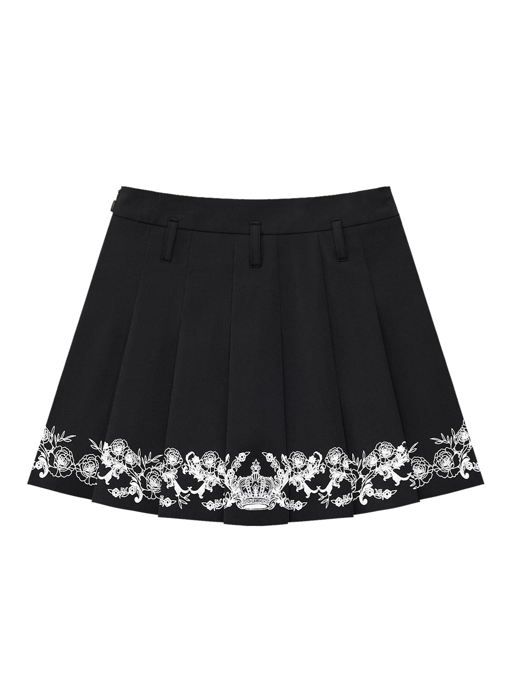 ユタ チャプレット グラフィック プリーツスカート