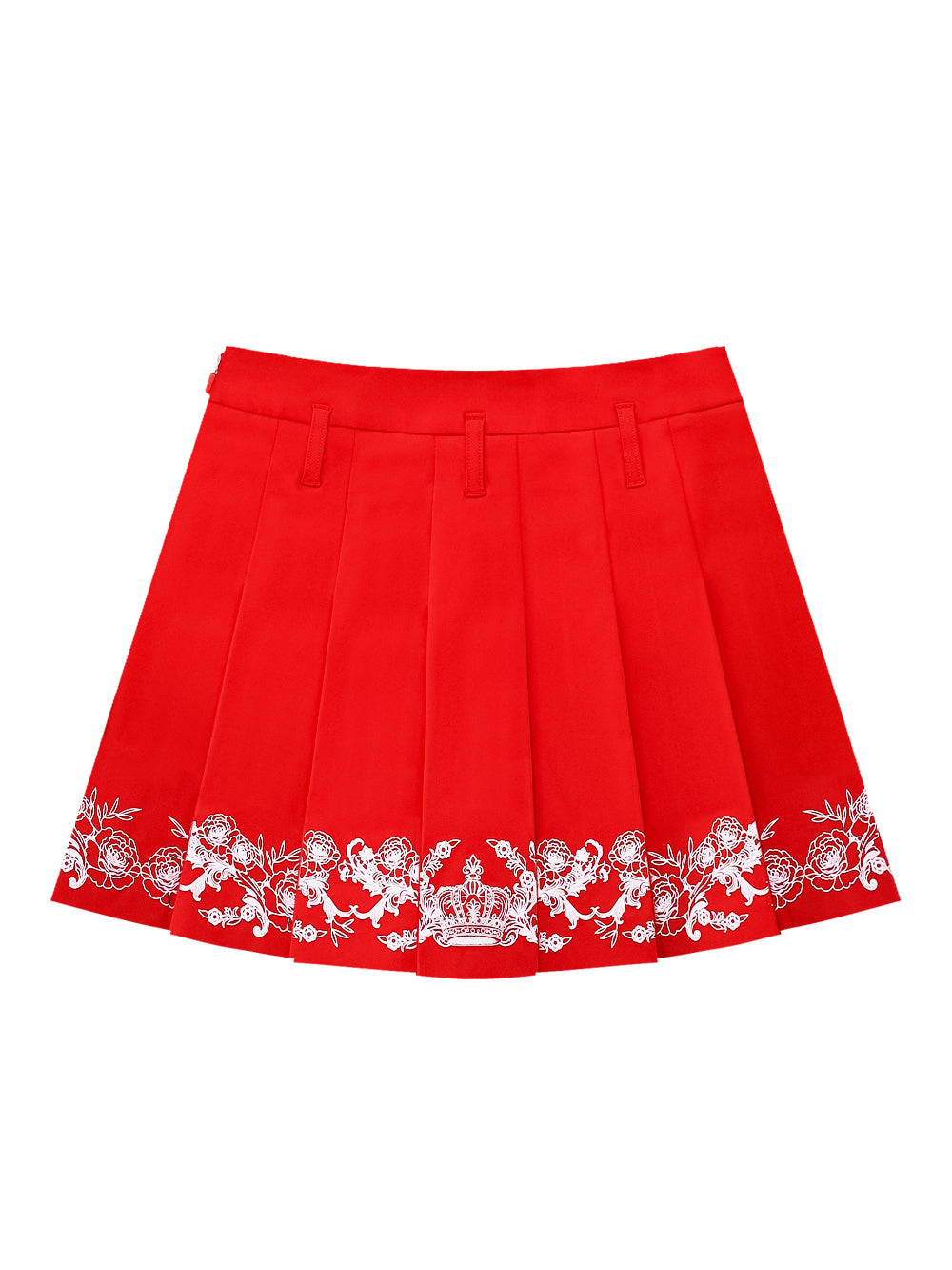 ユタ チャプレット グラフィック プリーツスカート