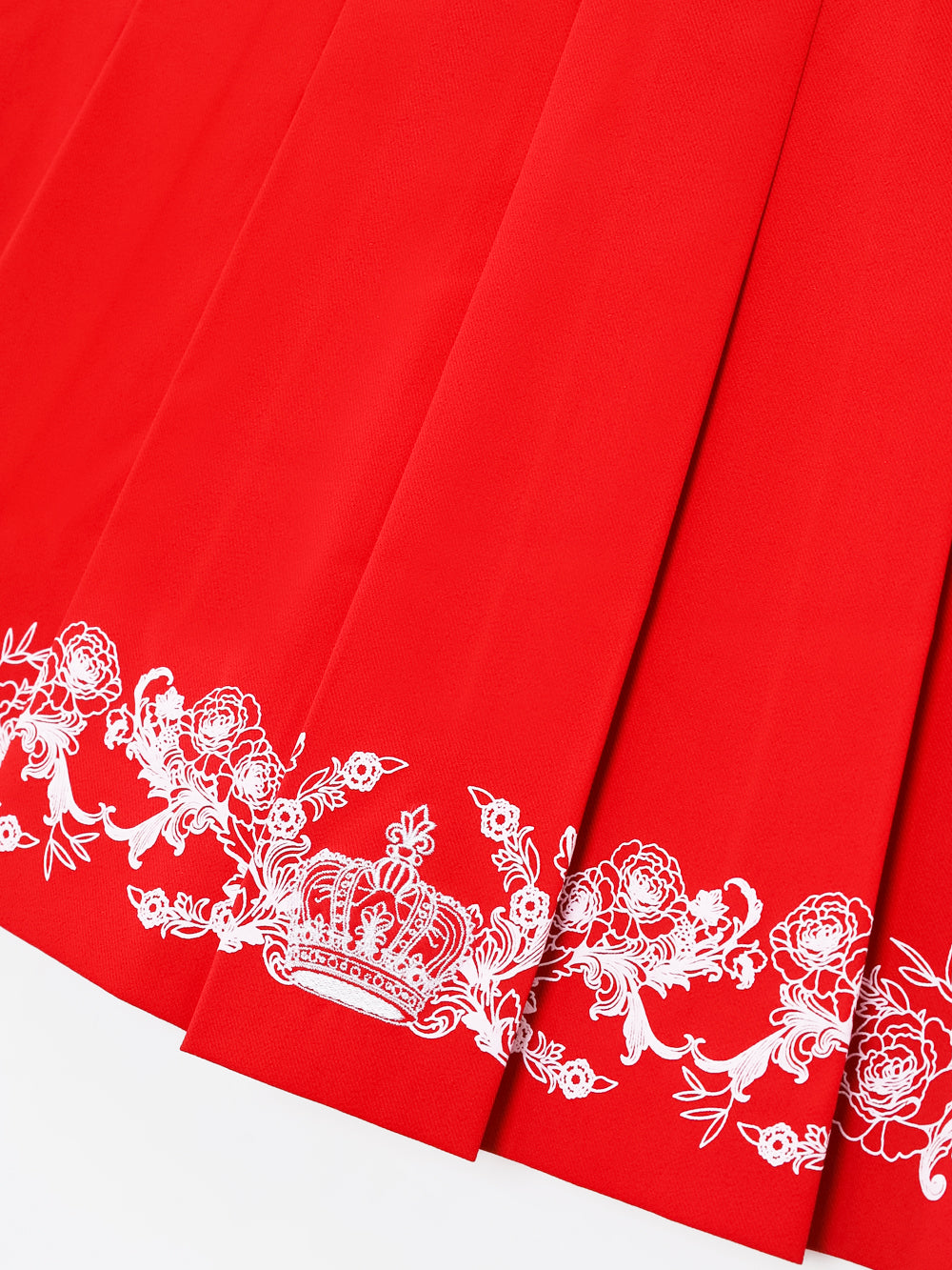 ユタ チャプレット グラフィック プリーツスカート