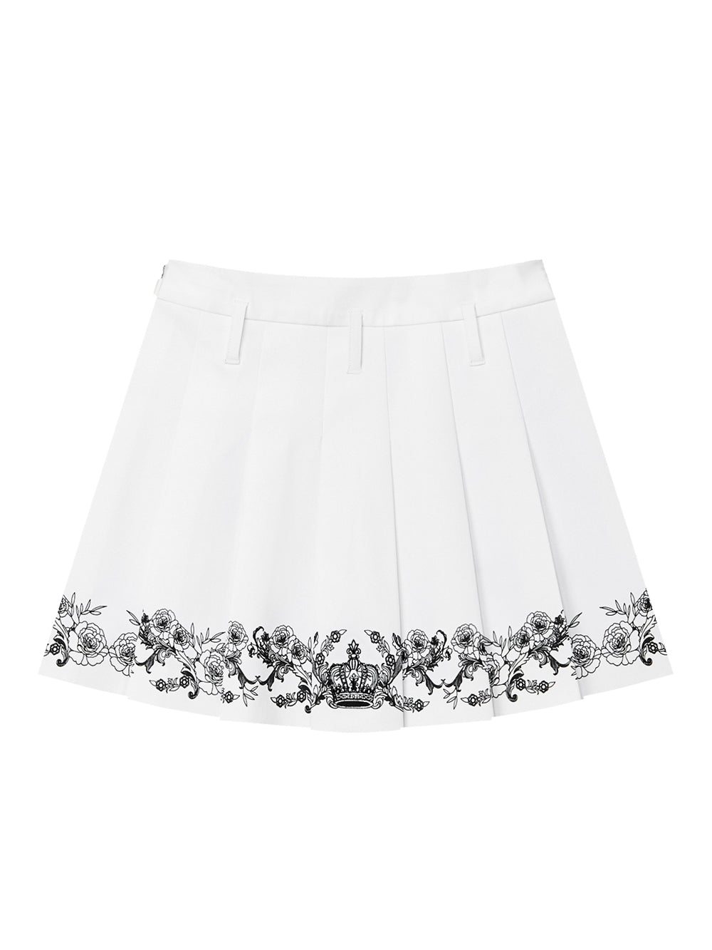 ユタ チャプレット グラフィック プリーツスカート