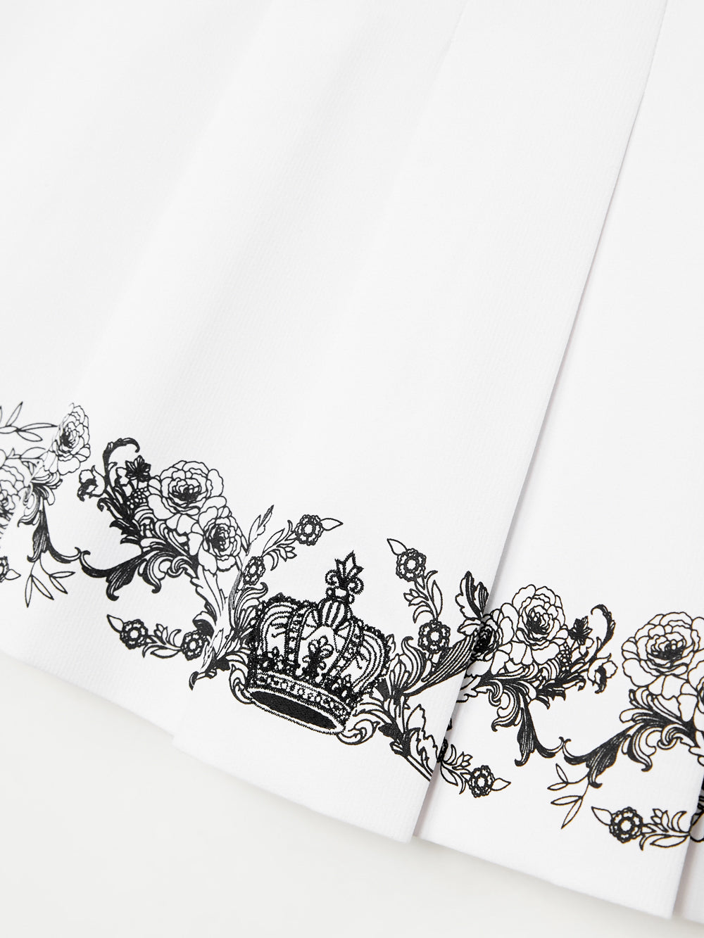 ユタ チャプレット グラフィック プリーツスカート