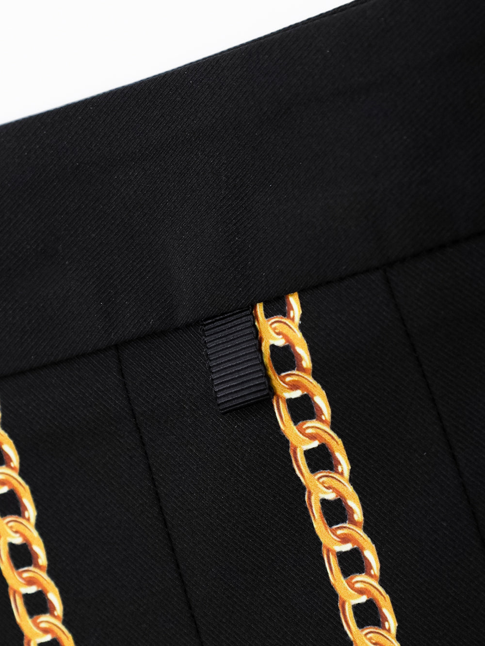 ユタ ゴールド チェーン バロック プリーツ スカート